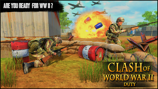 Clash of World War WW2 Duty: New War Games 2020 - Gameplay image of android game