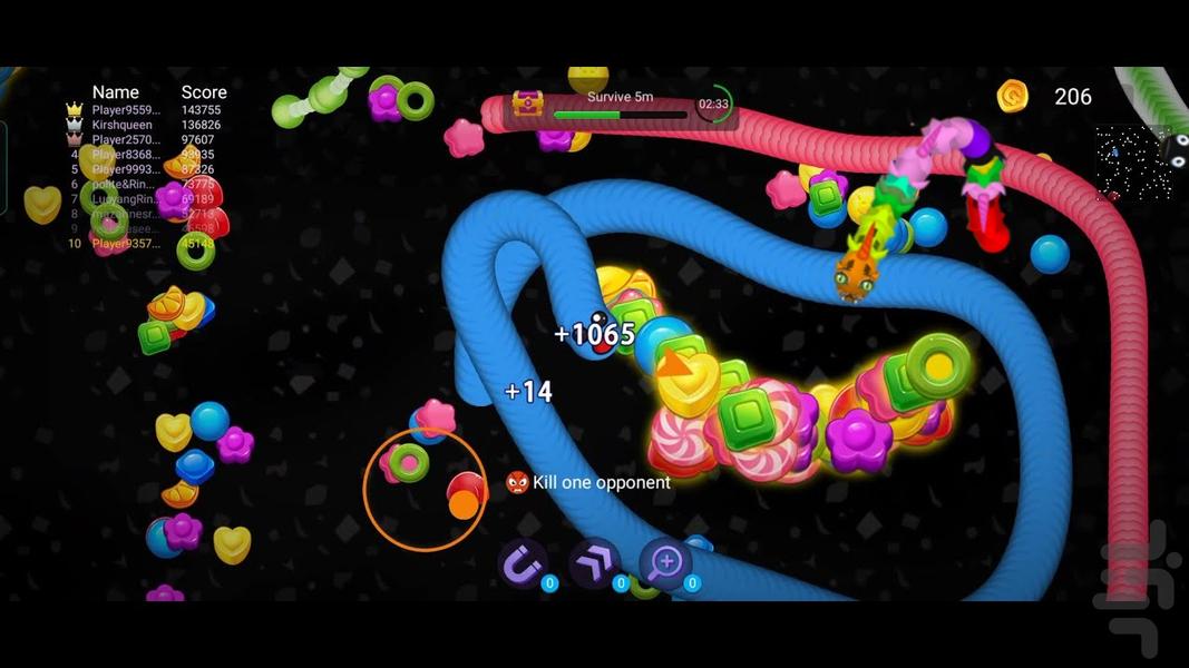 Lite Snake Worm 2025 - Gameplay image of android game