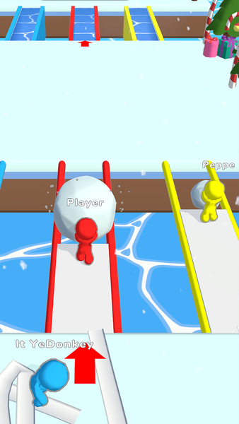 Snow Race.iO - Gameplay image of android game