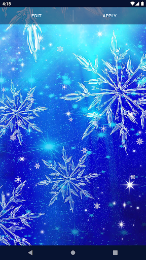 Snowflake Stars Live Wallpaper - عکس برنامه موبایلی اندروید