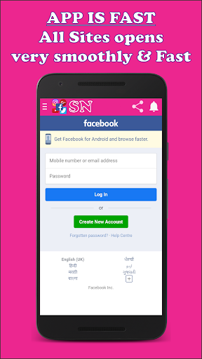 All Social Networks in one - عکس برنامه موبایلی اندروید