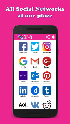 All Social Networks in one - Image screenshot of android app