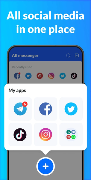 All Messenger - All Social App - عکس برنامه موبایلی اندروید
