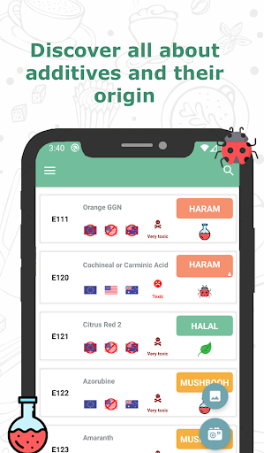 TagHalal food Scan Ingredients - Image screenshot of android app