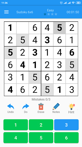 Sudoku - Classic Sudoku Puzzle - Gameplay image of android game