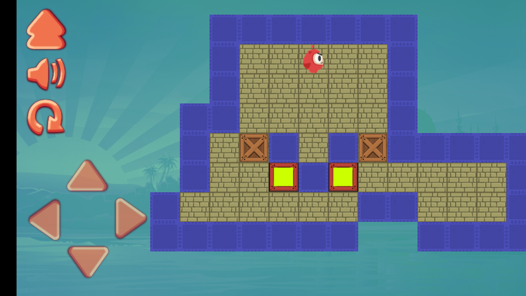 sokoban game - Gameplay image of android game