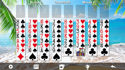 FreeCell Solitaire - Gameplay image of android game