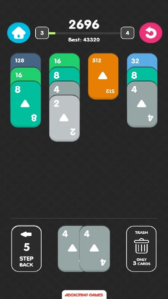 Solitaire 2048 - Gameplay image of android game