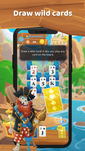 Solitaire TriPeaks Pirate Saga - عکس بازی موبایلی اندروید