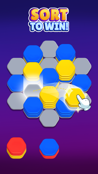 Color Hexa Sort Puzzle Game - Gameplay image of android game