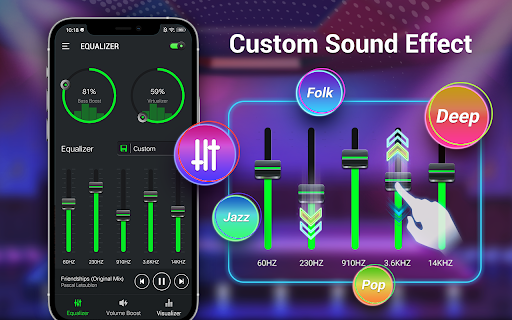 Bass Booster & Equalizer - Image screenshot of android app