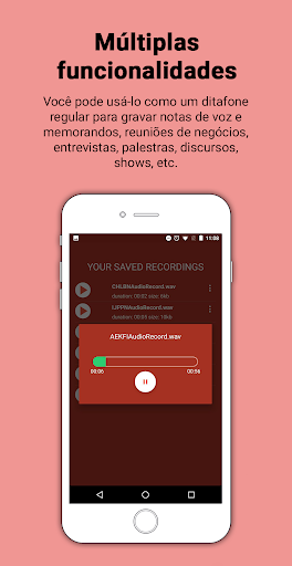Voice recorder - Image screenshot of android app