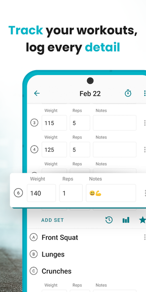 RepCount Gym Workout Tracker - عکس برنامه موبایلی اندروید