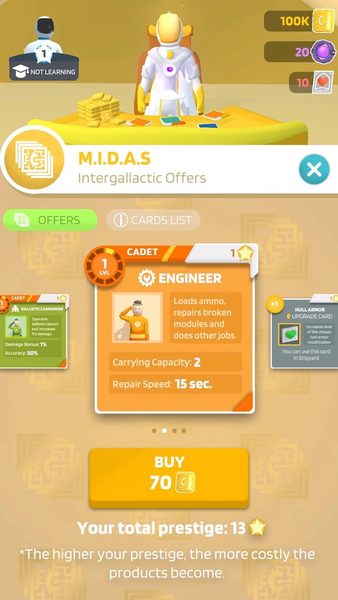 Captain of Space - Gameplay image of android game