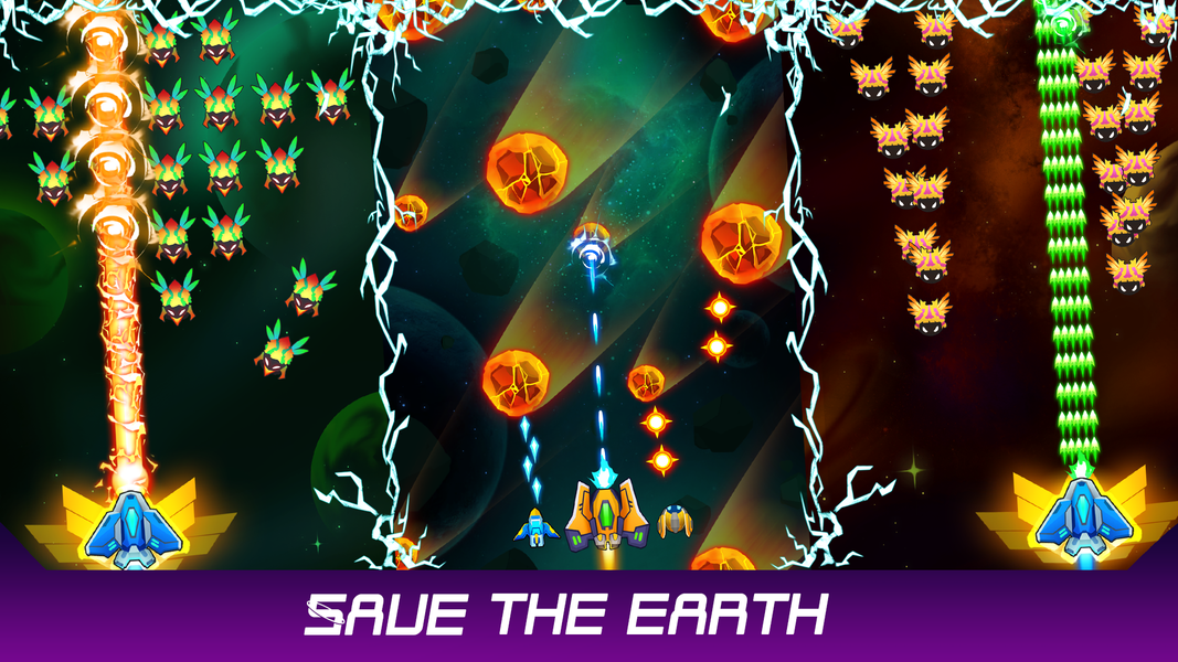 Insect Invaders: Space Shooter - عکس بازی موبایلی اندروید
