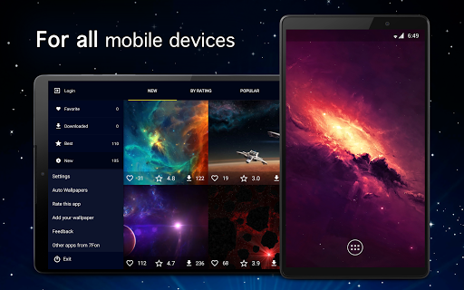 Space Wallpapers ۴K - عکس برنامه موبایلی اندروید