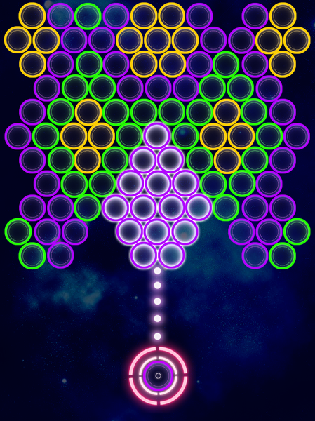 Glow Neon Bubble - Gameplay image of android game