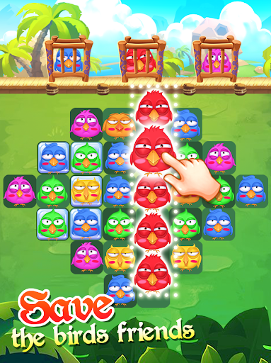 Birds Crush Match 3 - Gameplay image of android game