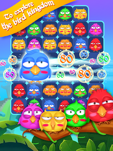 Birds Crush Match 3 - Gameplay image of android game