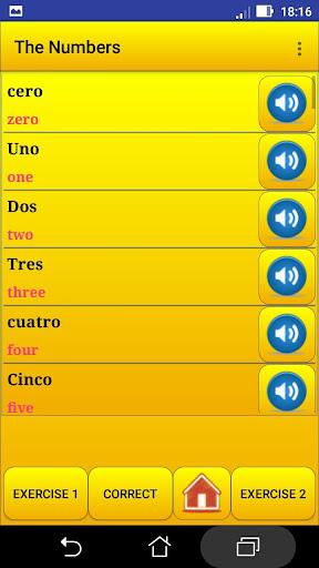 Learning Spanish language (les - Image screenshot of android app