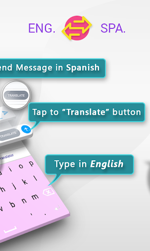 Spanish English Translator Keyboard - عکس برنامه موبایلی اندروید