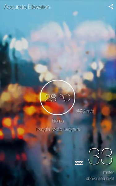 HyperLocal Weather | Elevation - عکس برنامه موبایلی اندروید