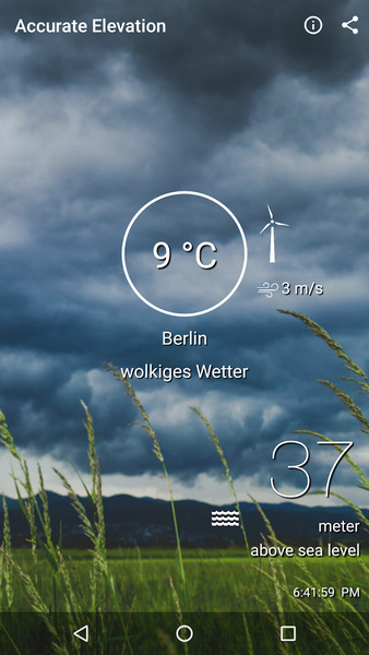 HyperLocal Weather | Elevation - عکس برنامه موبایلی اندروید