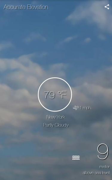 HyperLocal Weather | Elevation - عکس برنامه موبایلی اندروید
