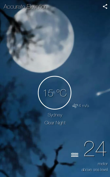 HyperLocal Weather | Elevation - عکس برنامه موبایلی اندروید