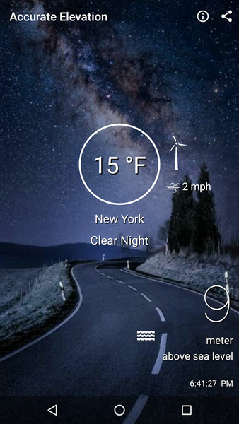 HyperLocal Weather | Elevation - عکس برنامه موبایلی اندروید