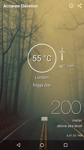HyperLocal Weather | Elevation - عکس برنامه موبایلی اندروید