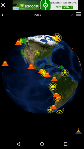 3D Earthquakes Map & Volcanoes - Image screenshot of android app