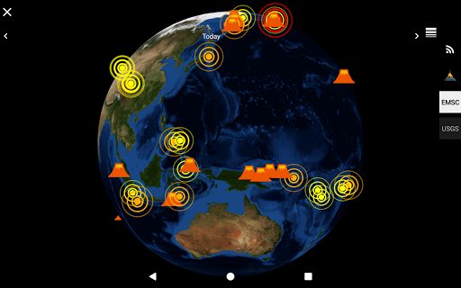 3D Earthquakes Map & Volcanoes - Image screenshot of android app