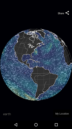 Wind Map Hurricane Tracker, 3D - Image screenshot of android app