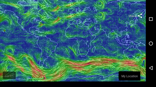 Wind Map Hurricane Tracker, 3D - Image screenshot of android app