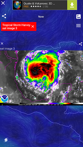 Wind Map Hurricane Tracker, 3D - Image screenshot of android app