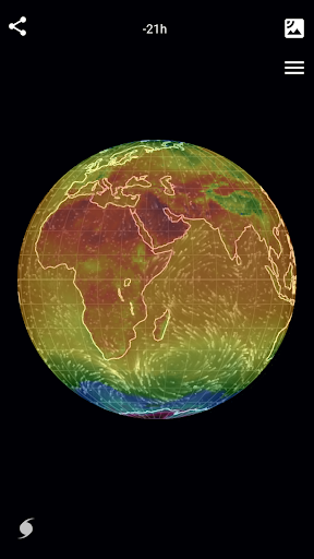 Wind Map Hurricane Tracker, 3D - Image screenshot of android app
