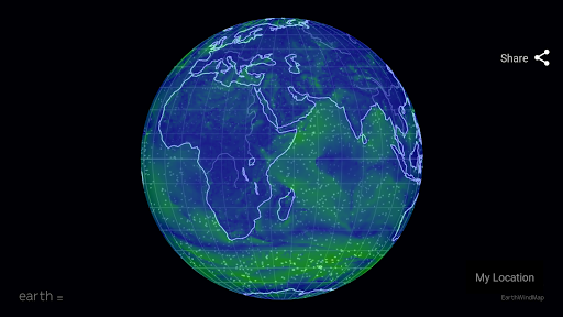 Wind Map Hurricane Tracker, 3D - Image screenshot of android app