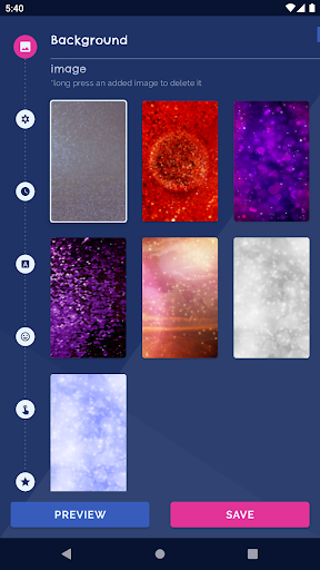 Glitter Live Wallpaper - Image screenshot of android app