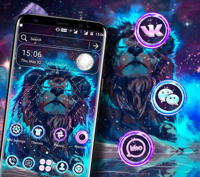 Abstract Lion Launcher Theme - عکس برنامه موبایلی اندروید