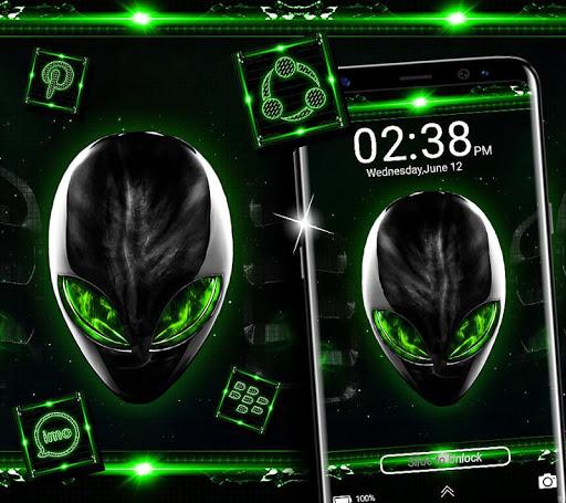Alien Green Launcher Theme - عکس برنامه موبایلی اندروید