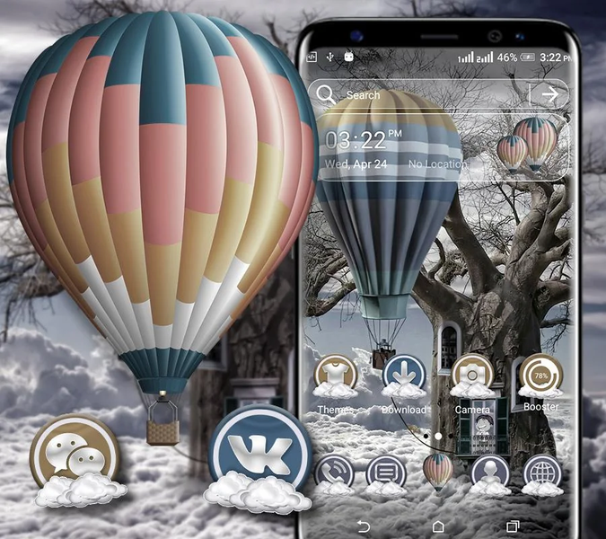 Balloon Tree Launcher Theme - عکس برنامه موبایلی اندروید