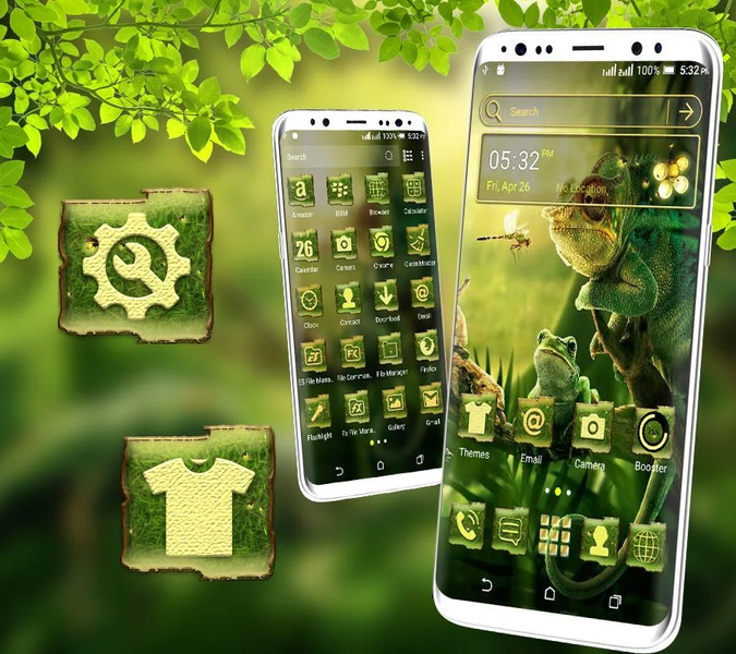 Chameleon Frog Launcher Theme - عکس برنامه موبایلی اندروید