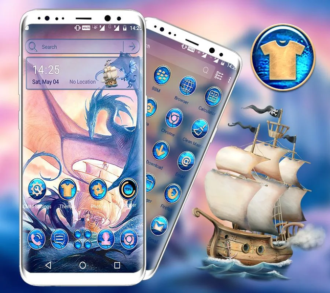 Dragons Fantasy Launcher Theme - عکس برنامه موبایلی اندروید