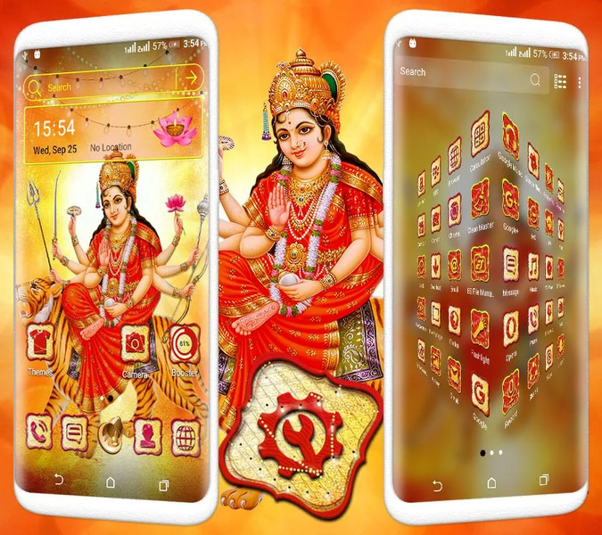 Durga Maa Launcher Theme - عکس برنامه موبایلی اندروید