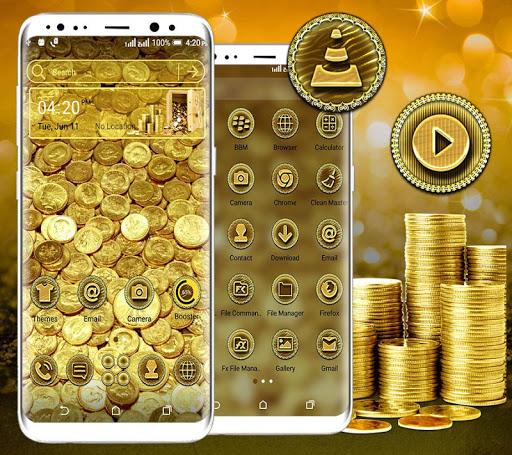 Gold Coin Launcher Theme - عکس برنامه موبایلی اندروید