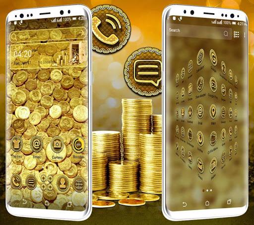 Gold Coin Launcher Theme - عکس برنامه موبایلی اندروید