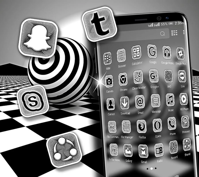Illusion Launcher Theme - عکس برنامه موبایلی اندروید