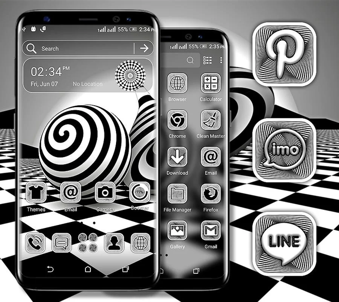 Illusion Launcher Theme - عکس برنامه موبایلی اندروید