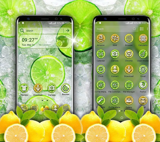Lemon Launcher Theme - عکس برنامه موبایلی اندروید